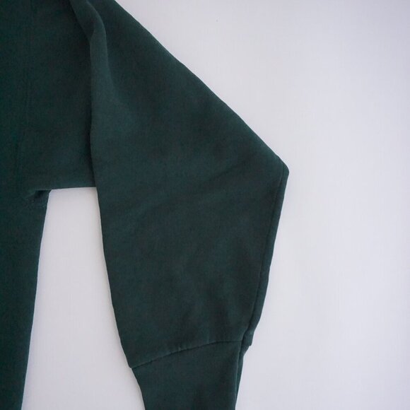 90s Fruit Of The Loom Green Happy Time Preschool Puff Print Crewneck Sweater 2XL - Picture 7 of 9